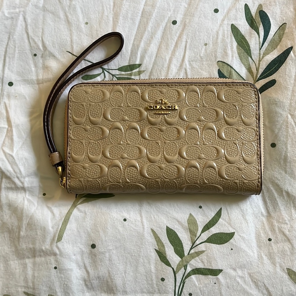 Coach Embossed Leather Wallet